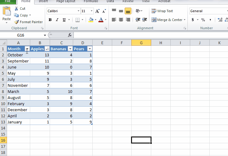 data analysis excel 2016